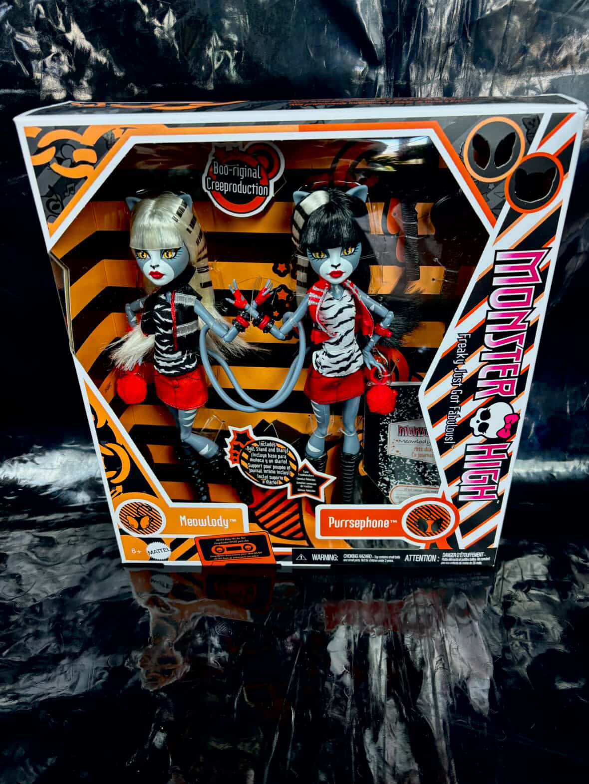 Muñeca Monster high- MEOWMELODY and PURRSEPHONE 🐈‍⬛😻