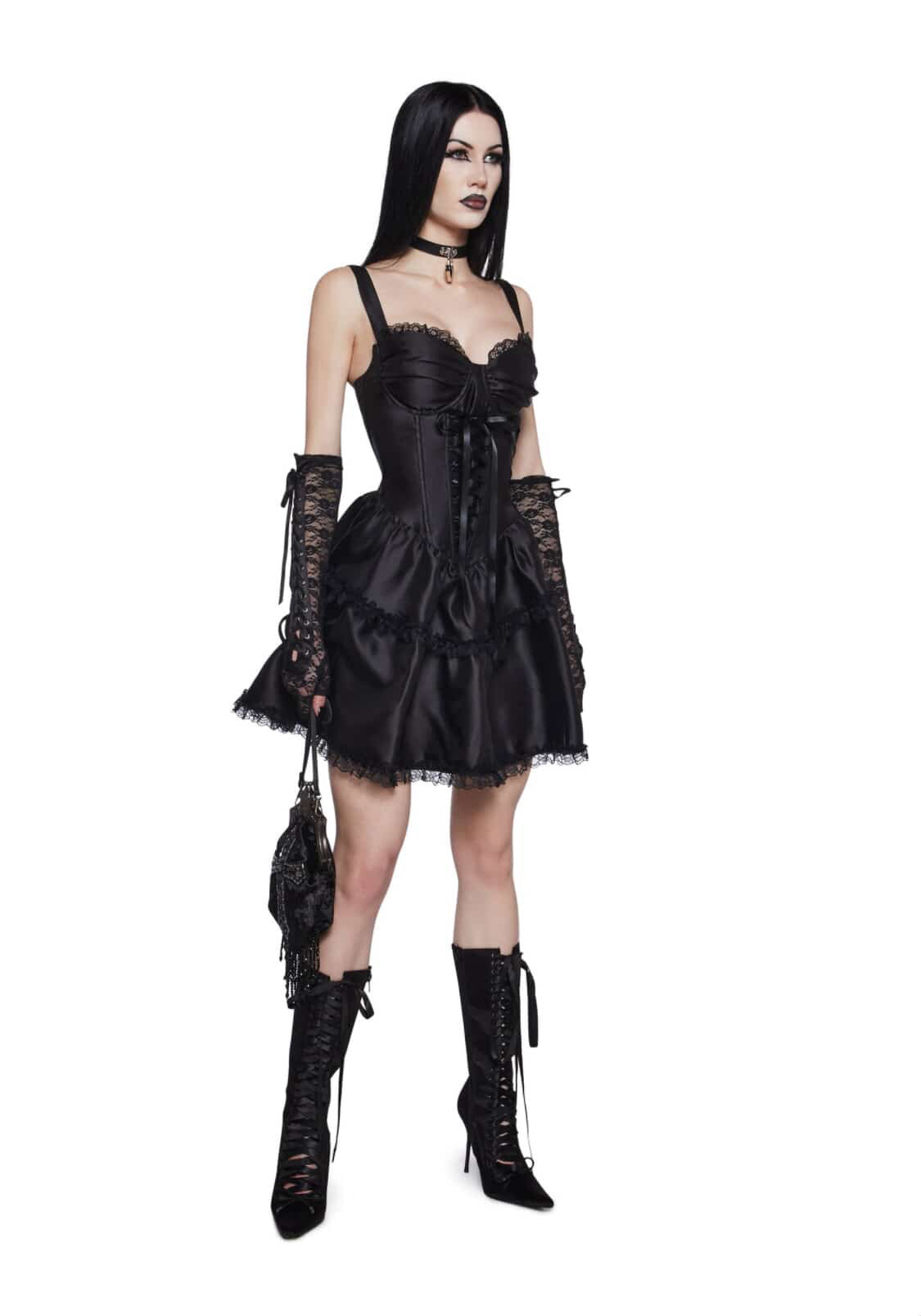 Vestido morticia summer 🖤