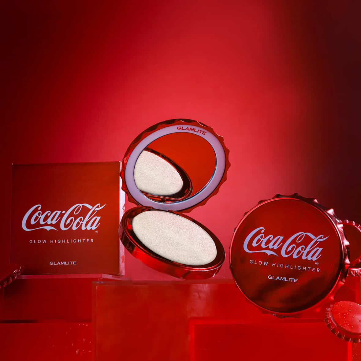 Coca cola highlighter plata