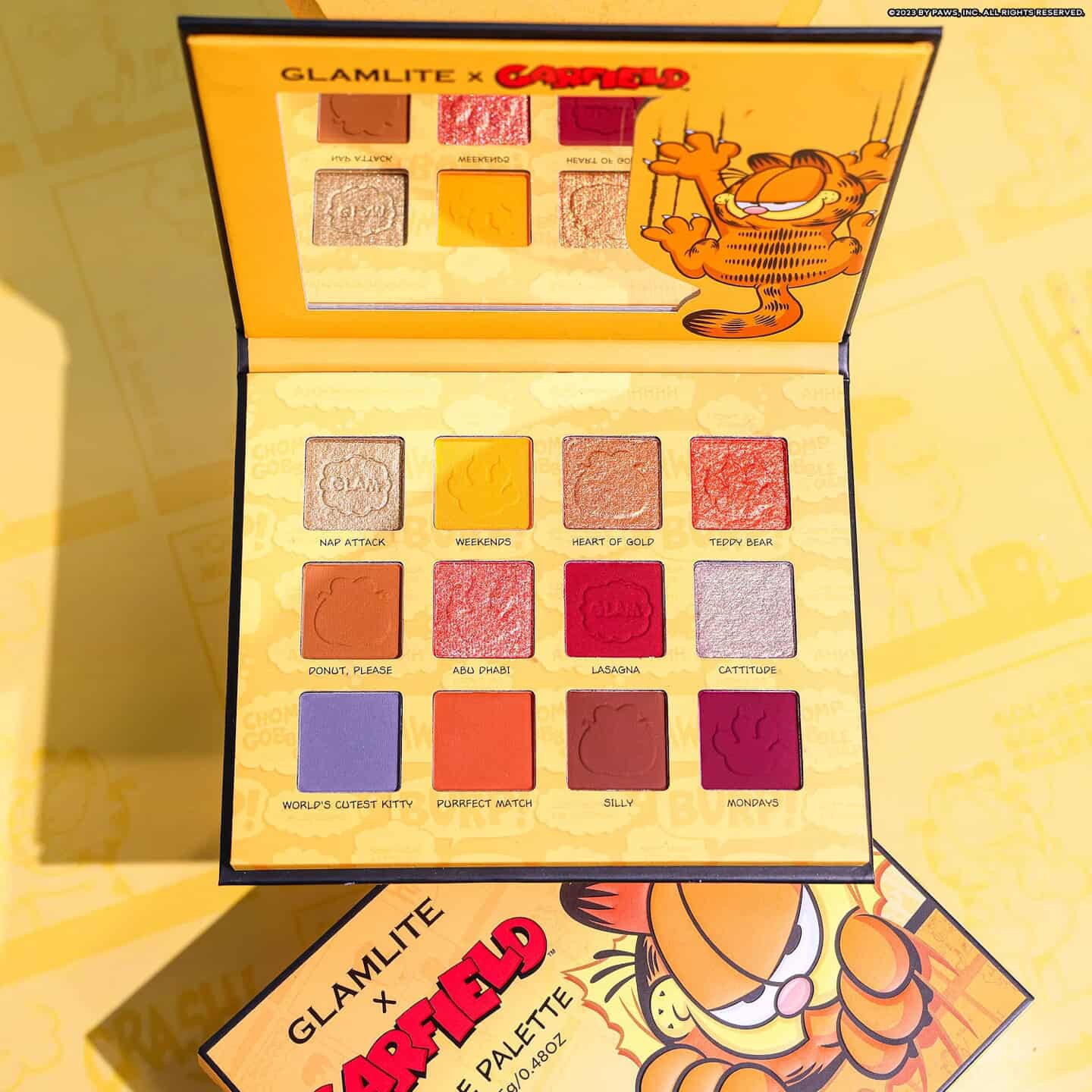Paleta Garfield x glamlite
