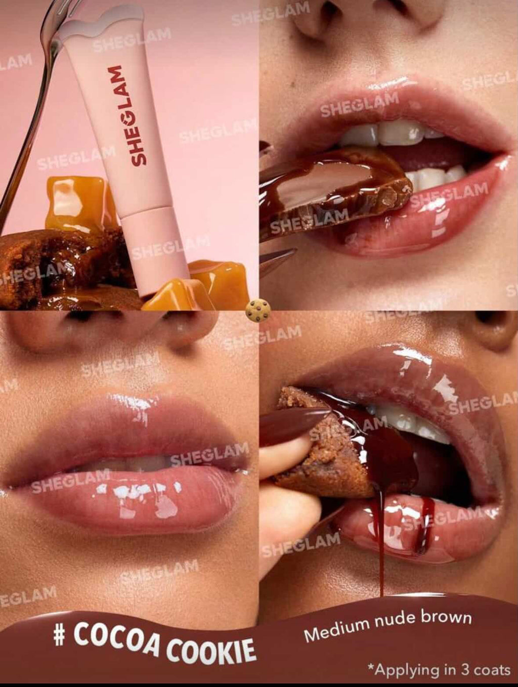 Pack Sheglam lip gloss cristal glaze