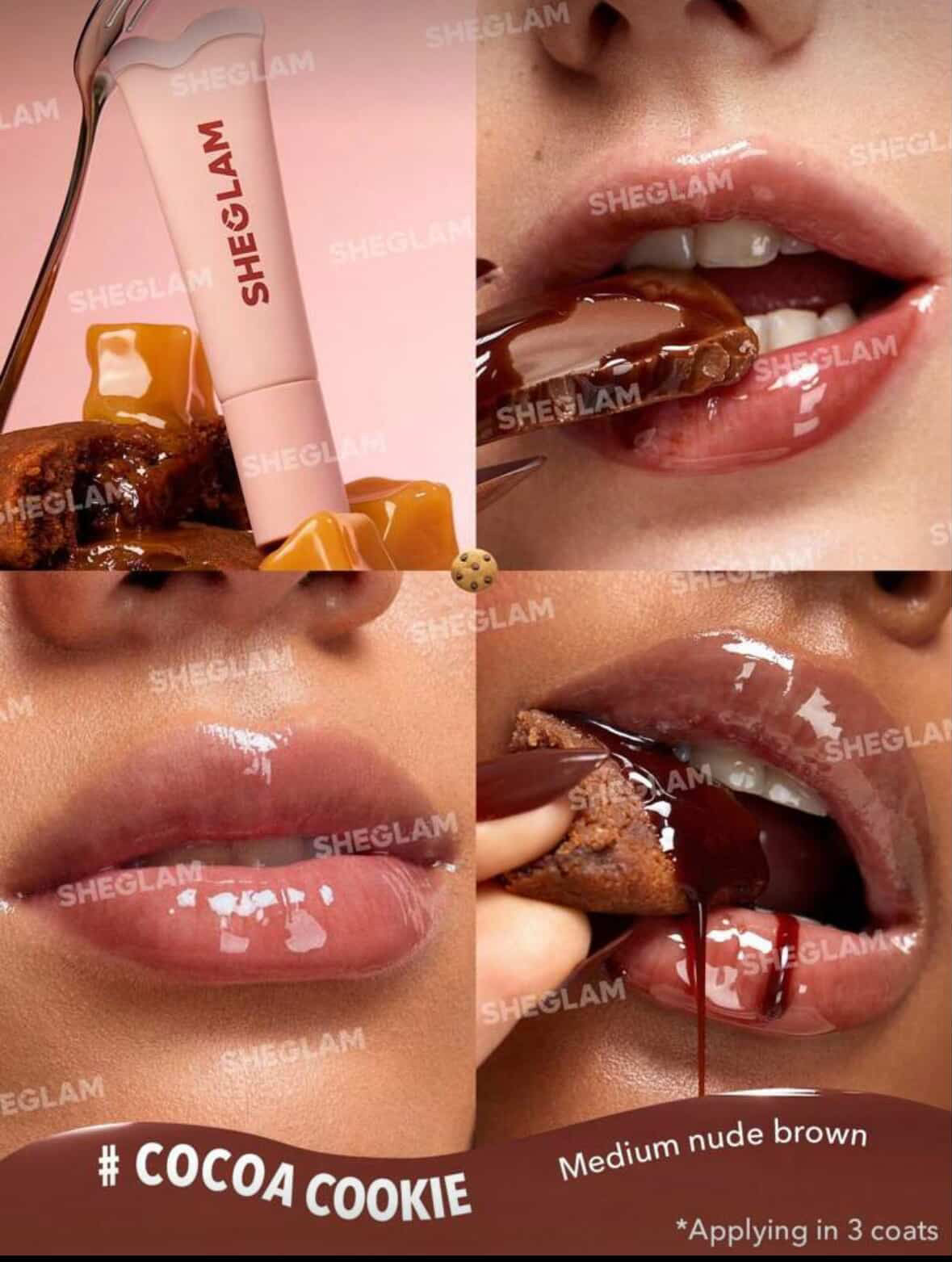 Pack Sheglam lip gloss cristal glaze