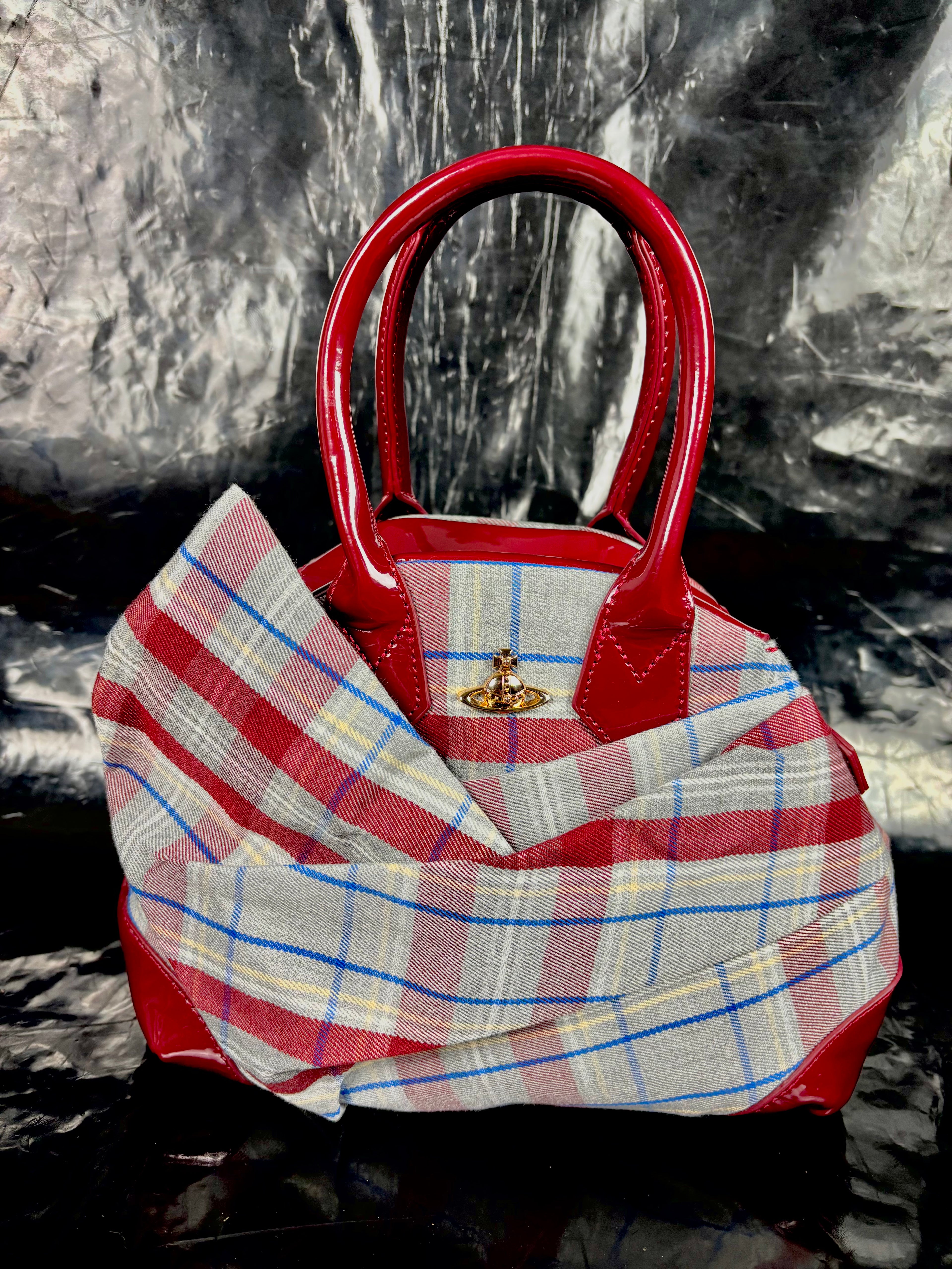 Vivienne Westwood Plaid Cloth bow ❤️❤️