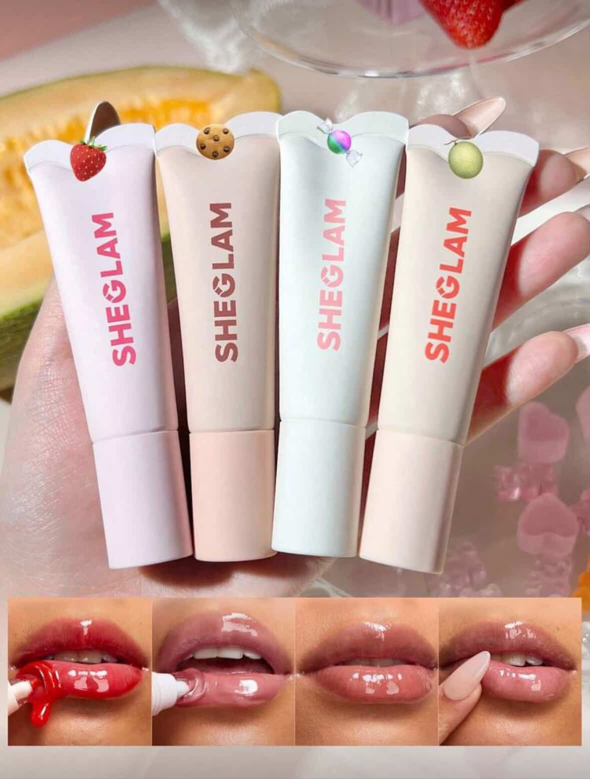 Pack Sheglam lip gloss cristal glaze