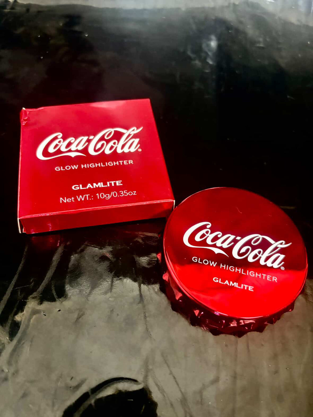 Coca cola highlighter plata