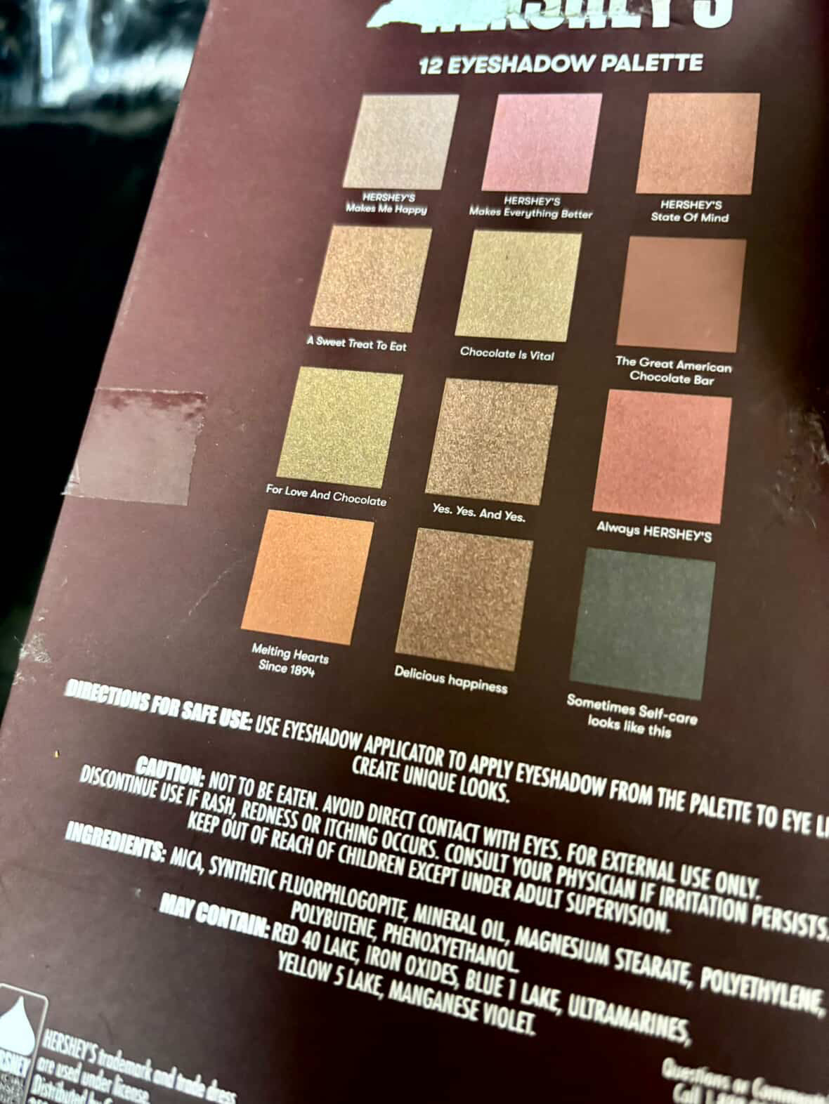 Hershey’s milk chocolate paleta sombra