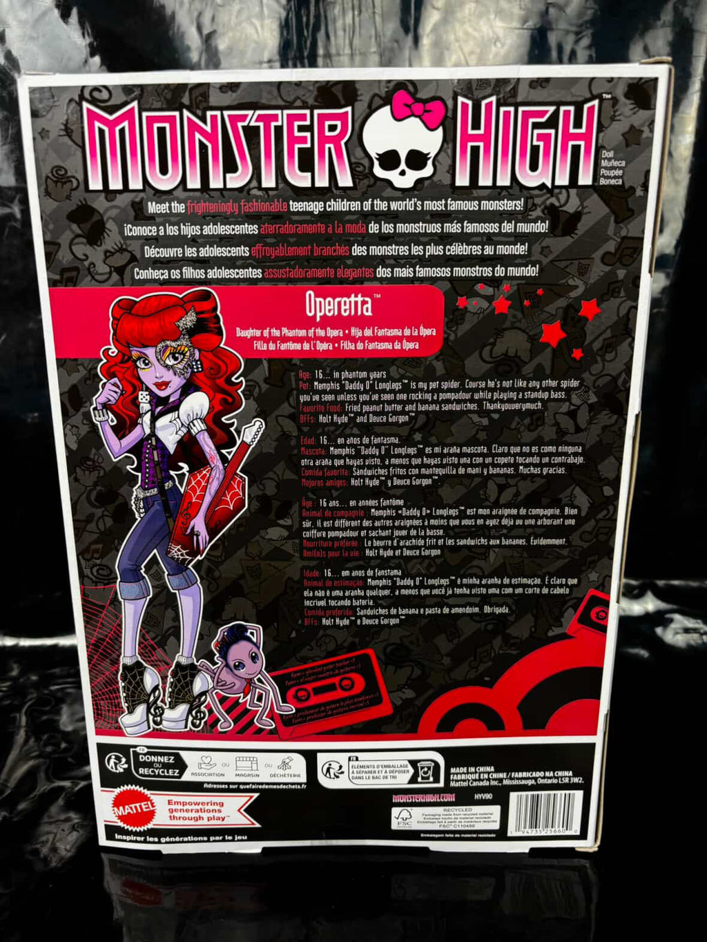 Muñeca Monster high - OPERETTA🎶🎼❤️