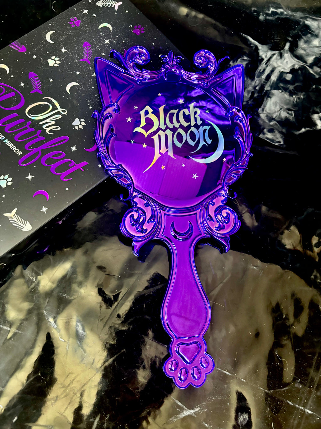Espejo The Purrfect x blackmoon cosmetics 🖤🦇