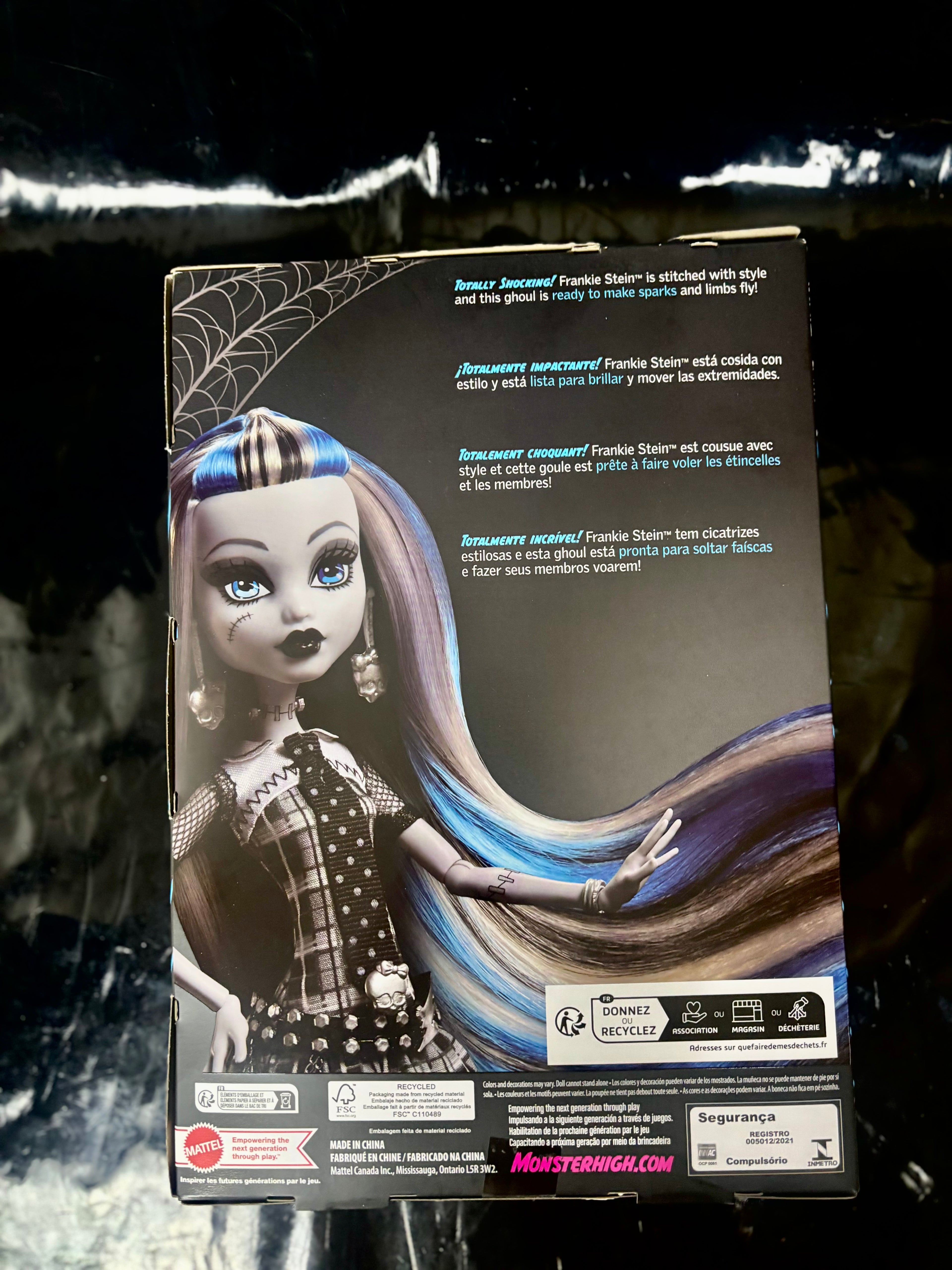 Muñeca FRANKIE STEIN 🖤💙