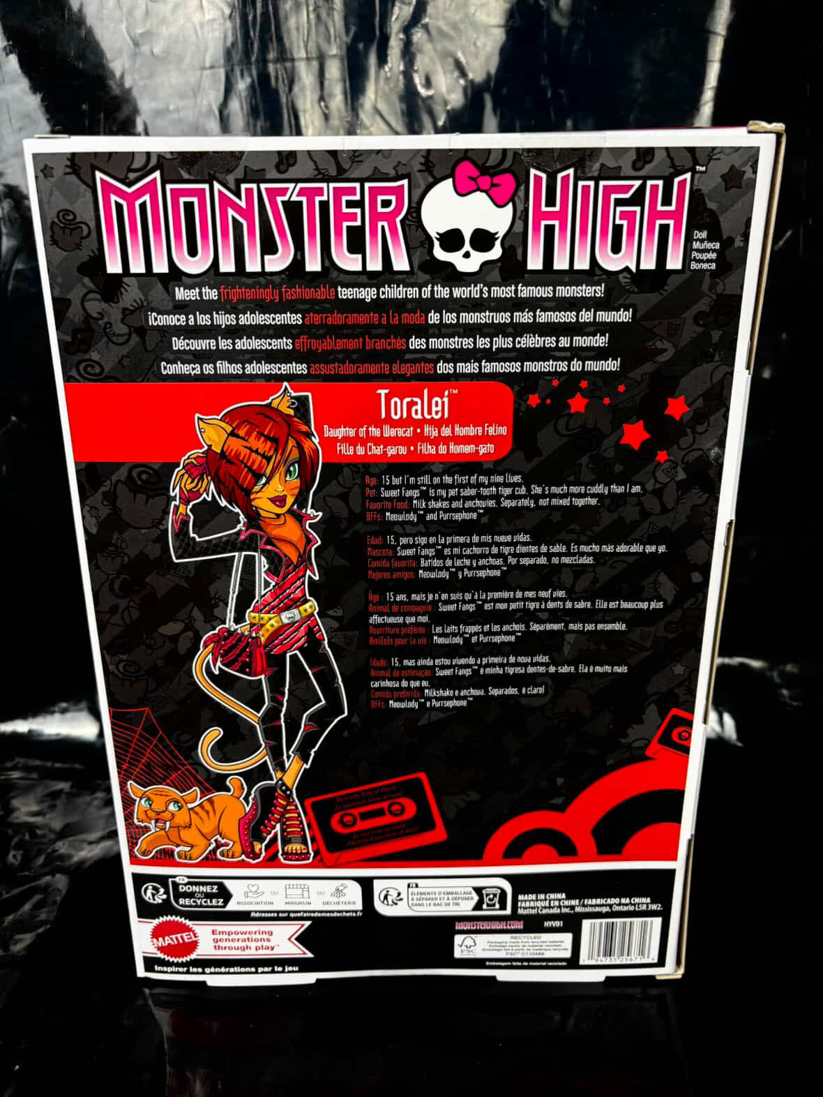 Muñeca Toralei monster high🧡