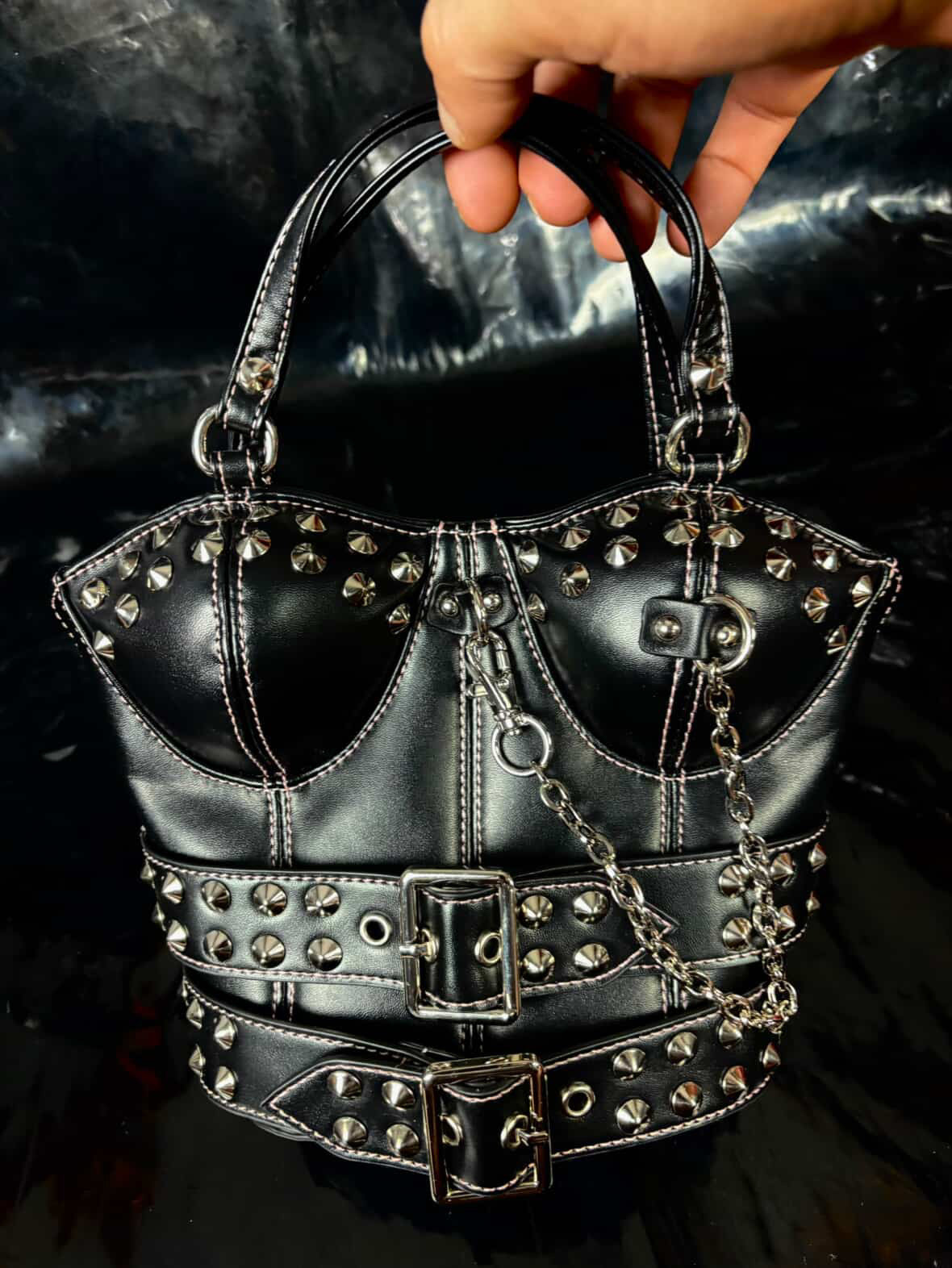 Cartera corset bag Classic black